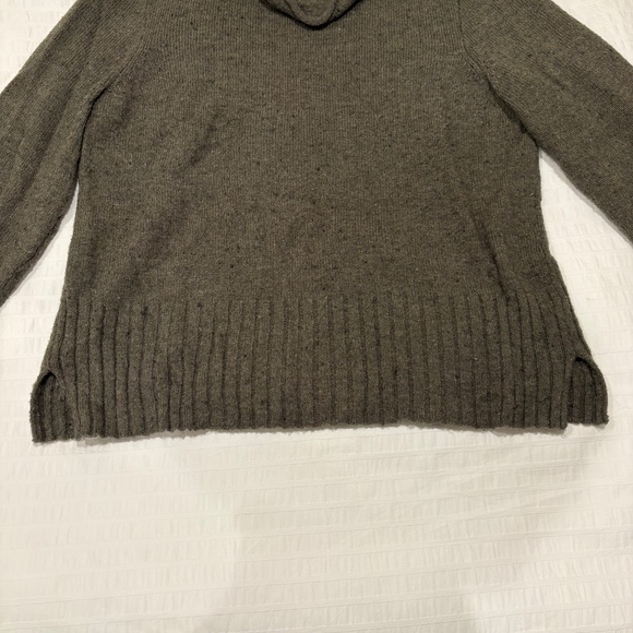 Madewell Donegal Inland Turtleneck Wool Sweater Forest Green - Picture 5 of 11